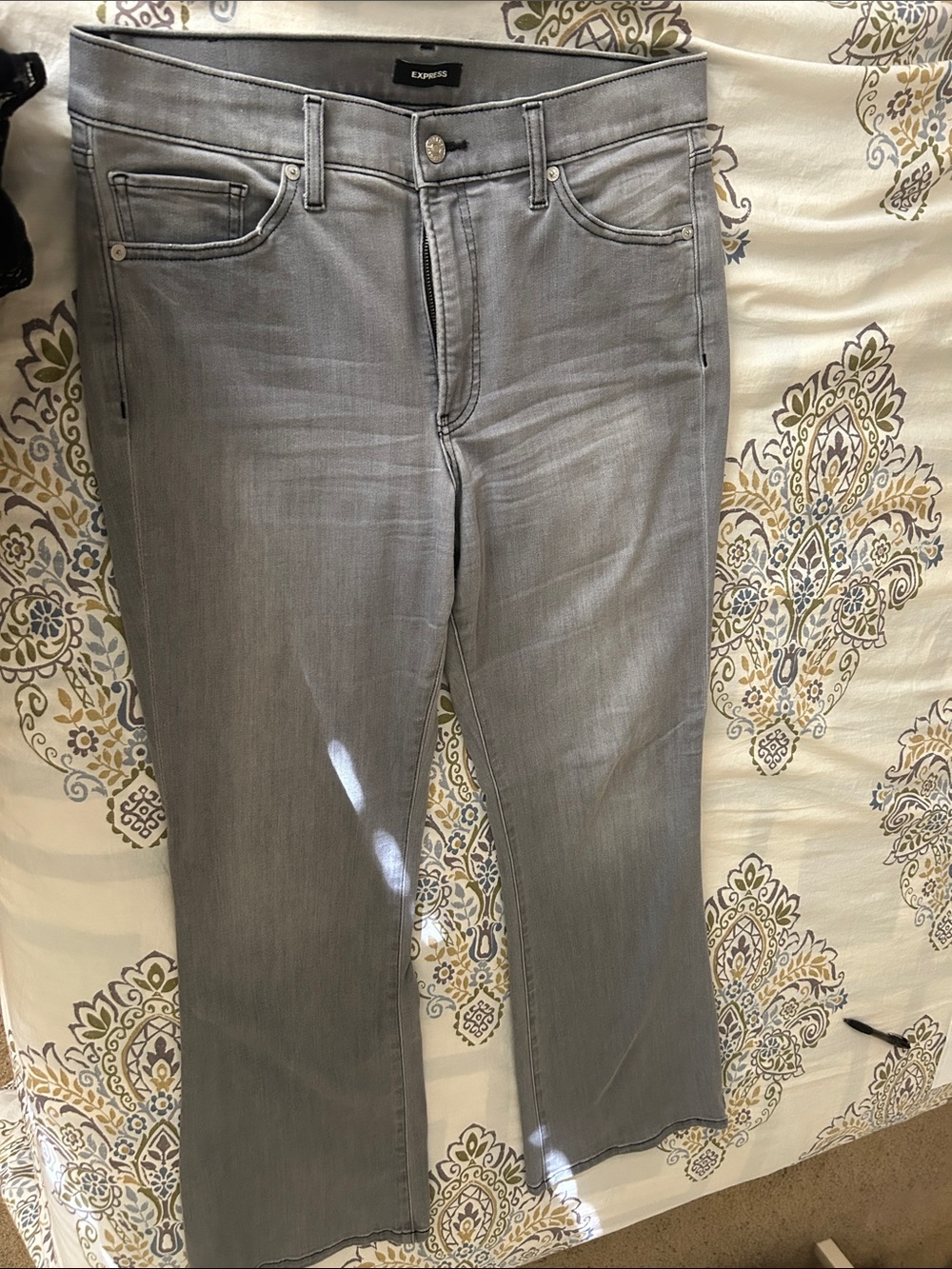 Express women’s Light Gray Bootcut Jeans
